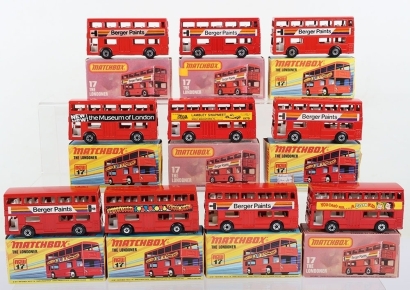 Ten Matchbox Superfast 17b The Londoner Daimler Fleetline Buses