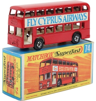 Scarce Matchbox Superfast 74A Daimler Bus Fly Cyprus Airways