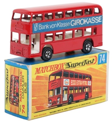 Matchbox Superfast 74A Daimler Bus &lsquo;&lsquo;Weltspartag 1970&rsquo; German Bank Promotional Mode