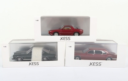 Three Boxed Kess Resin Scale Models