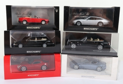 Six Minichamps 1/43 scale boxed models