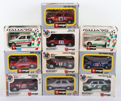 Ten Boxed Burago 1/25 Scale Boxed Models