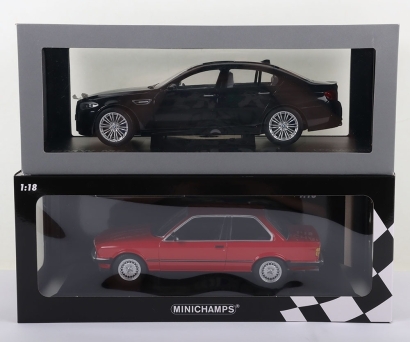 Two 1:18 Scale BMW Diecast Models