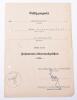 WW2 German Award Citation Grouping to German Cross in Gold Winner Infantry Grenadier Regiment 166 - 6