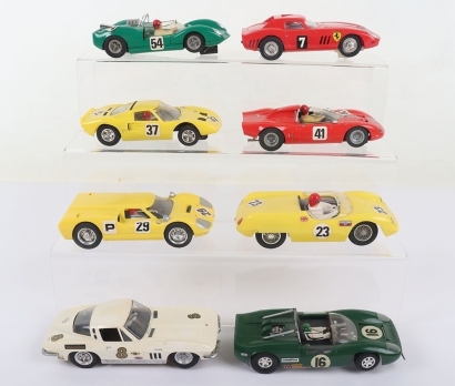 Eight Unboxed Vintage 1/32nd Slot Cars