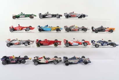 Fourteen Unboxed Formula 1 Slot Cars