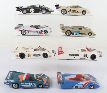 Eight Unboxed Le Mans Slot Cars