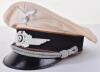 WW2 German Luftwaffe Officers Signals Section (Luftnachrichten) Summer Pattern Peaked Cap - 2