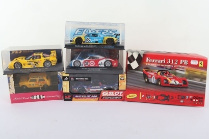 Six Boxed Slot Car Models