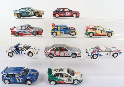 Ten Unboxed Rally Slot Cars