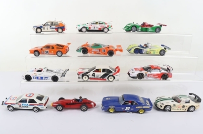 Thirteen Unboxed Slot Cars
