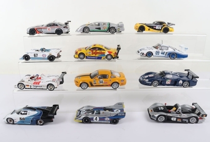 Twelve Unboxed Race Slot Cars