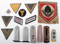 Selection of WW2 German Cloth Insignia