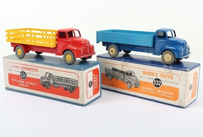 Dinky Toys two boxed Leyland Comet Lorries