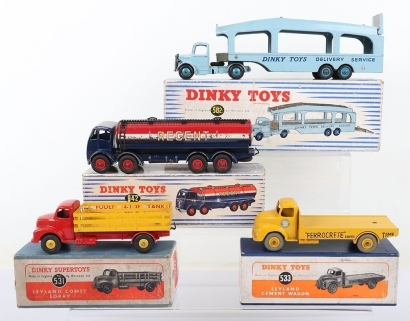 Dinky Toys four boxed Commercial vehicles