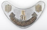 Third Reich Bahnhofswache Gorget