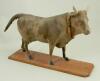 Felt covered mooing Cow toy, German late 19th century,