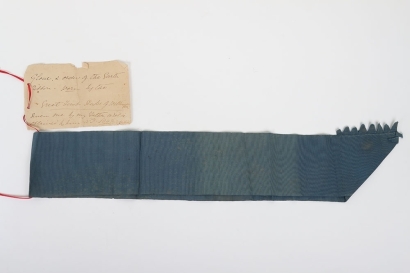 Order of the Garter Ribbon Belonging to Arthur Wellesley, 1st Duke of Wellington