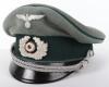 WW2 German Army Administration Officers Peaked Cap - 4