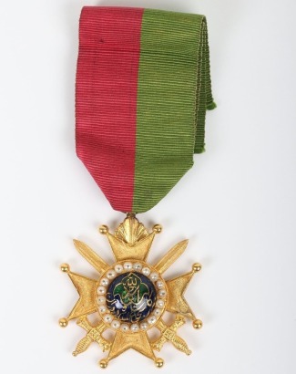 The Extremely Rare and Impressive Attributed 3rd Class Order of the Durrani Empire (Nishan-i-Daulat-i-Durrani) Awarded to Captain J D D Bean 23rd Regiment of Native Infantry