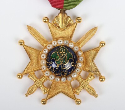 The Extremely Rare and Impressive Attributed 3rd Class Order of the Durrani Empire (Nishan-i-Daulat-i-Durrani) Awarded to Captain J D D Bean 23rd Regiment of Native Infantry - 2