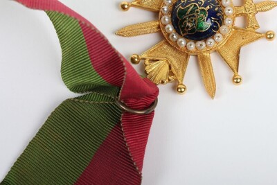 The Extremely Rare and Impressive Attributed 3rd Class Order of the Durrani Empire (Nishan-i-Daulat-i-Durrani) Awarded to Captain J D D Bean 23rd Regiment of Native Infantry - 7