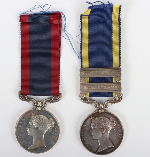 Victorian Campaign Medal Pair for Service in India with the 9th Lancers