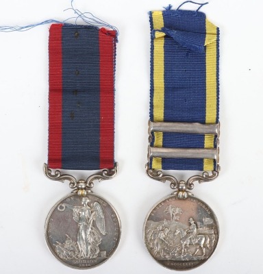 Victorian Campaign Medal Pair for Service in India with the 9th Lancers - 4