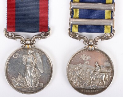 Victorian Campaign Medal Pair for Service in India with the 9th Lancers - 5