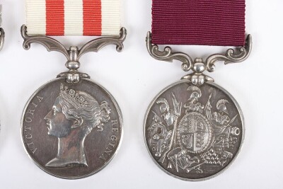 Victorian Long Service Good Conduct Medal Group of 3 to the 6th (Royal Warwickshire) Regiment for Service in India - 2