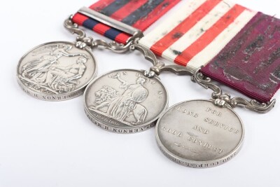 Victorian Long Service Good Conduct Medal Group of 3 to the 6th (Royal Warwickshire) Regiment for Service in India - 5