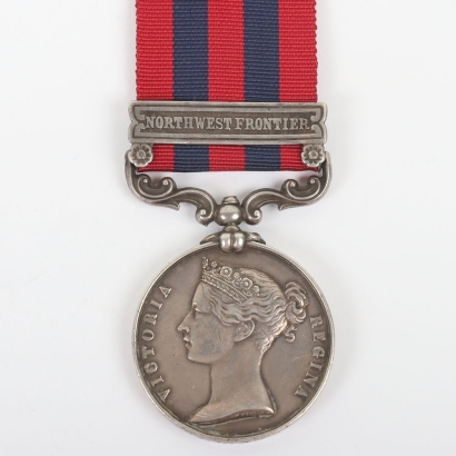 India General Service Medal 1854-95 for the North West Frontier to the Royal Warwickshire Regiment