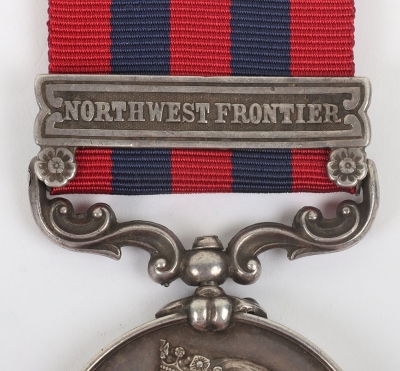 India General Service Medal 1854-95 for the North West Frontier to the Royal Warwickshire Regiment - 2