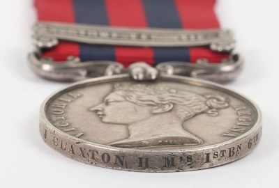 India General Service Medal 1854-95 for the North West Frontier to the Royal Warwickshire Regiment - 4