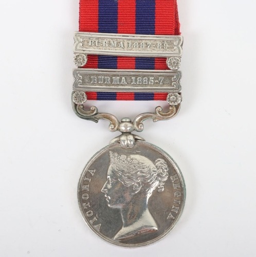 India General Service Medal 1854-95 to the South Wales Borderers for the Third Burmese War,