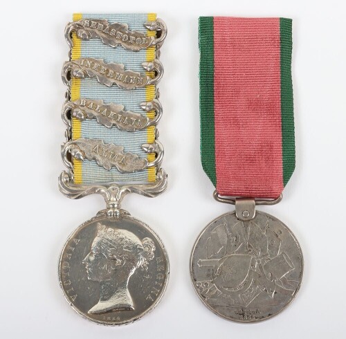 Crimean War Campaign Medal Pair to a Drummer in the Grenadier Guards