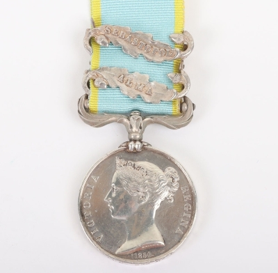 Victorian Crimea 1854-55 Medal to a Recipient in the Rifle Brigade who Died During the Campaign