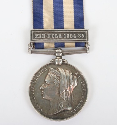 Egypt & Sudan Medal to the Southern Division Royal Artillery for the 1884 Nile Campaign