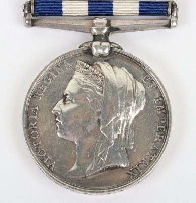 Victorian Egypt & Sudan 1882-89 Medal to a Plumber for the bombardment of Alexandria in 1882 - 4