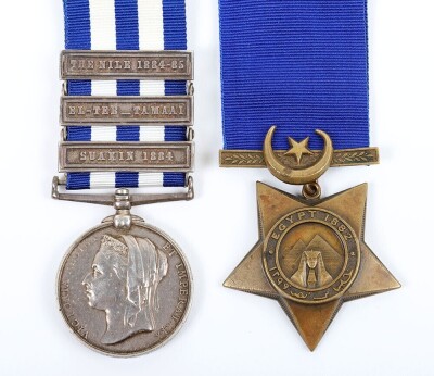 Victorian Egypt & Sudan Campaign Medal Pair, 1st Battalion Gordon Highlanders,