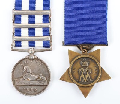 Victorian Egypt & Sudan Campaign Medal Pair, 1st Battalion Gordon Highlanders, - 3