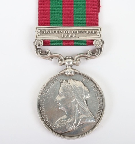 India General Service Medal 1897-1902 for the Relief of Chitral, 1st Battalion East Lancashire Regiment,