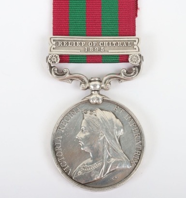 India General Service Medal 1897-1902 for the Relief of Chitral, 1st Battalion East Lancashire Regiment,