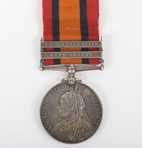 Queens South Africa Medal for the 2nd Boer War to a Recipient in the 3rd Dragoon Guards who Died of Disease in 1901