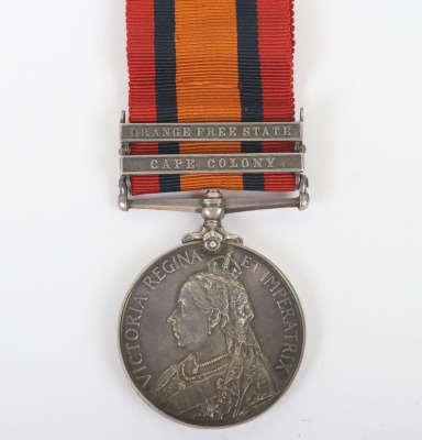 Queens South Africa Medal for the 2nd Boer War to a Recipient in the 3rd Dragoon Guards who Died of Disease in 1901