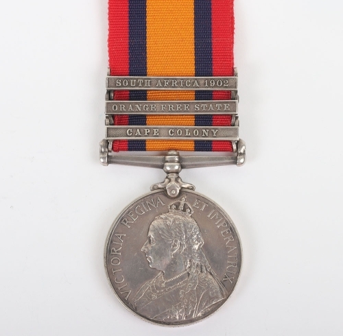 Queens South Africa Medal to the Volunteer Company East Lancashire Regiment