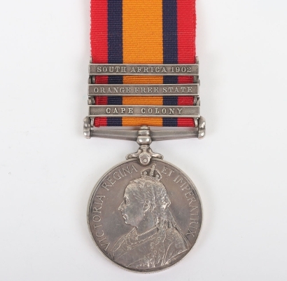 Queens South Africa Medal to the Volunteer Company East Lancashire Regiment