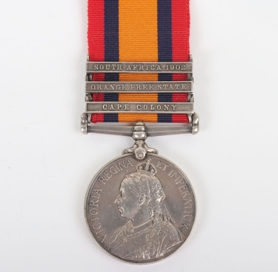 Queens South Africa Medal to the Volunteer Company East Lancashire Regiment