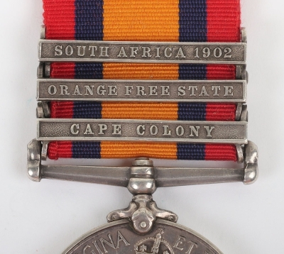 Queens South Africa Medal to the Volunteer Company East Lancashire Regiment - 2