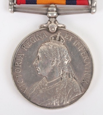 Queens South Africa Medal to the Volunteer Company East Lancashire Regiment - 3
